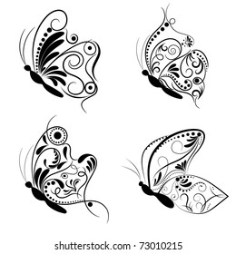 Butterfly. Collage.