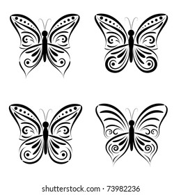 Butterfly. Collage.