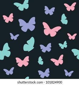 Butterfly color pattern. Vector illustration