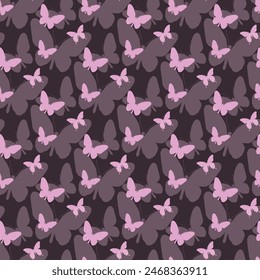 Butterfly Color Seamless Vector Pattern Design