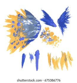 butterfly colored print splash collection set
