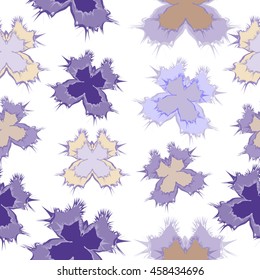 Butterfly colorful summer seamless vector illustration on white background. Texture can be used for wallpapers, pattern fills, web page backgrounds, surface textures