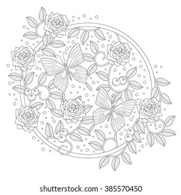 Butterfly coloring book