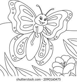 Butterfly Coloring Page for Kids