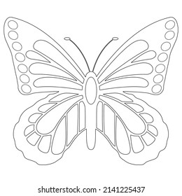 Butterfly Coloring Page for Kids