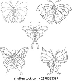 butterfly coloring page for kids