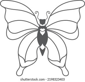 butterfly coloring page for kids