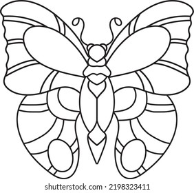 butterfly coloring page for kids