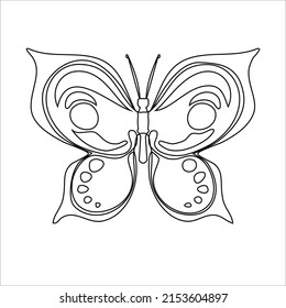 butterfly coloring  page for kids or adult 