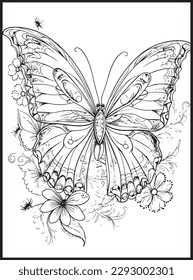 Butterfly Coloring Pages for Adults