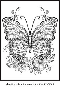 Butterfly Coloring Pages for Adults