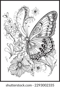 Butterfly Coloring Pages for Adults