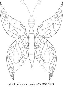 Butterfly.  Coloring for relaxation