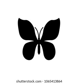 Butterfly con silhouette vector illustration