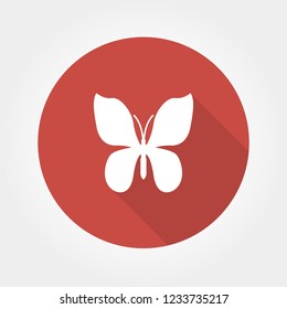 Butterfly con silhouette vector illustration