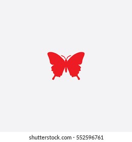 Butterfly con silhouette vector illustration