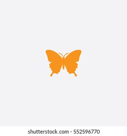 Butterfly con silhouette vector illustration