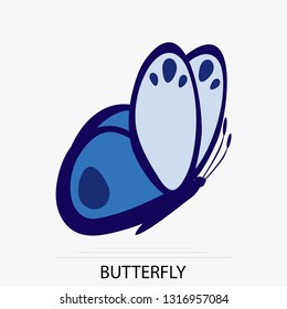 Butterfly concept line icon. Simple element illustration. Butterfly animal concept outline symbol design. Can be used for web and mobile UI/UX . Modern vector style