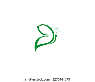 Butterfly conceptual simple, colorful icon. Logo. Vector illustration