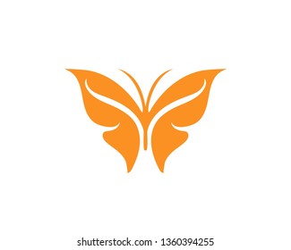 Butterfly conceptual simple, colorful icon. Logo. Vector illustration
