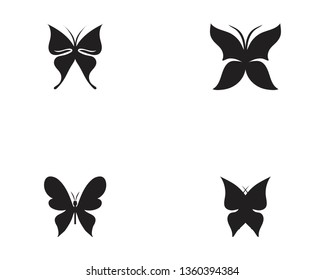 Butterfly conceptual simple, colorful icon. Logo. Vector illustration
