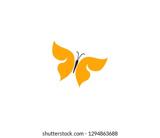 Butterfly conceptual simple colorful  Logo Vector 