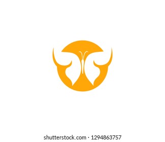 Butterfly conceptual simple colorful  Logo Vector 