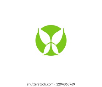 Butterfly conceptual simple colorful  Logo Vector 