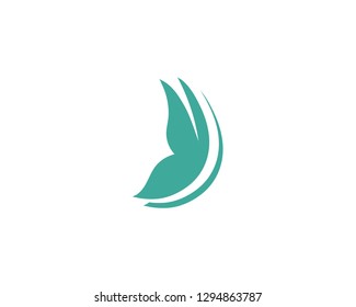 Butterfly conceptual simple colorful  Logo Vector 