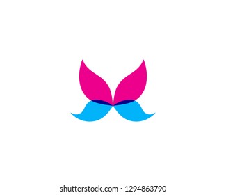 Butterfly conceptual simple colorful  Logo Vector 