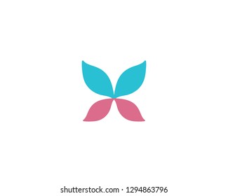 Butterfly conceptual simple colorful  Logo Vector 