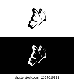 Butterfly conceptual simple icon. Logo. Vector illustration,butterfly logo vector template,Big butterfly icon. Simple illustration of big butterfly vector.