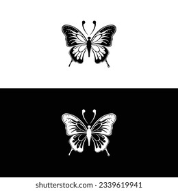 Butterfly conceptual simple icon. Logo. Vector illustration,butterfly logo vector template,Big butterfly icon. Simple illustration of big butterfly vector.