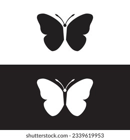 Butterfly conceptual simple icon. Logo. Vector illustration,butterfly logo vector template,Big butterfly icon. Simple illustration of big butterfly vector.