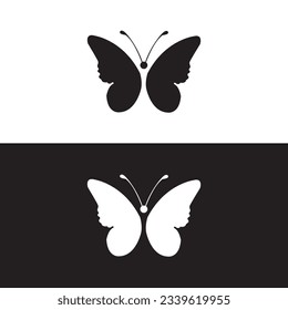 Butterfly conceptual simple icon. Logo. Vector illustration,butterfly logo vector template,Big butterfly icon. Simple illustration of big butterfly vector.
