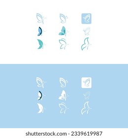 Butterfly conceptual simple icon. Logo. Vector illustration,butterfly logo vector template,Big butterfly icon. Simple illustration of big butterfly vector.