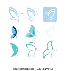 Icono conceptual simple de mariposa. Logotipo. Ilustración vectorial,plantilla vectorial de logotipo de mariposa,Icono de mariposa grande. Simple ilustración del vector de la mariposa grande.