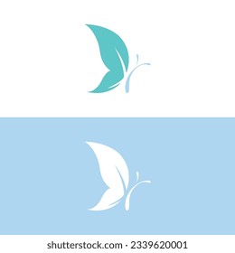 Butterfly konzeptuelles, einfaches Symbol. Logo. Vektorgrafik, Schmetterlingslogo, Vektorvorlage, großes Schmetterlingsymbol. Einfache Illustration großer Schmetterlingsvektor.
