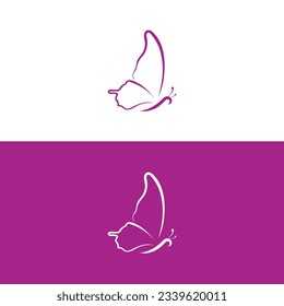Butterfly conceptual simple icon. Logo. Vector illustration,butterfly logo vector template,Big butterfly icon. Simple illustration of big butterfly vector.