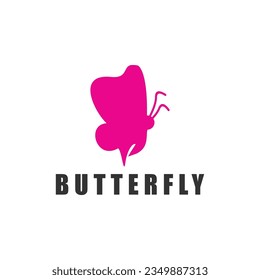 Icono conceptual simple de mariposa. Logotipo. Ilustración del vector