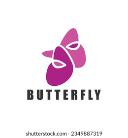 Icono conceptual simple de mariposa. Logotipo. Ilustración del vector