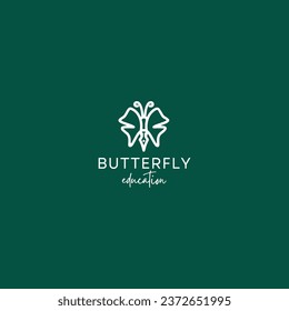  Butterfly conceptual simple icon. Logo. Vector illustration