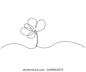 Butterfly continuous line art. Butterfly one line drawing. Flying animal concept vector illustration