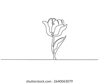 Butterfly continuous line art. Butterfly one line drawing. Flying animal concept vector illustration