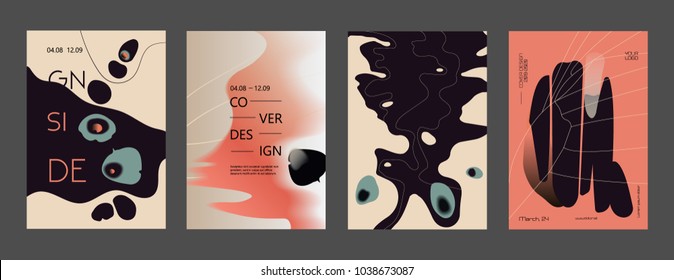 Butterfly covers set. Future geometric design. Abstract Background. Eps10 vector.