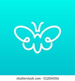 Butterfly creative logo design. Eps10 vector.