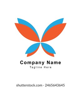 Icono de diseño de logotipo creativo de mariposa