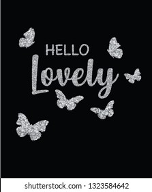 butterfly cute slogan