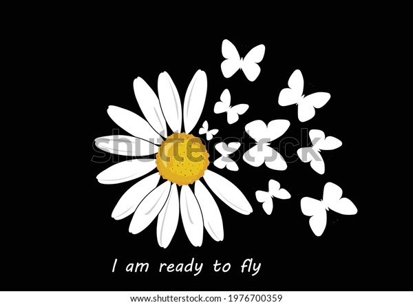 butterfly daisy vector art\
flower