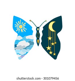 butterfly day night